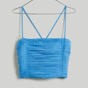 Madewell Poplin Crop Tube Top